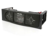 Startech.com Enfriador de Disco Duro con Doble Ventilador para Baha de 5,25 (FANDRIVE2BK)